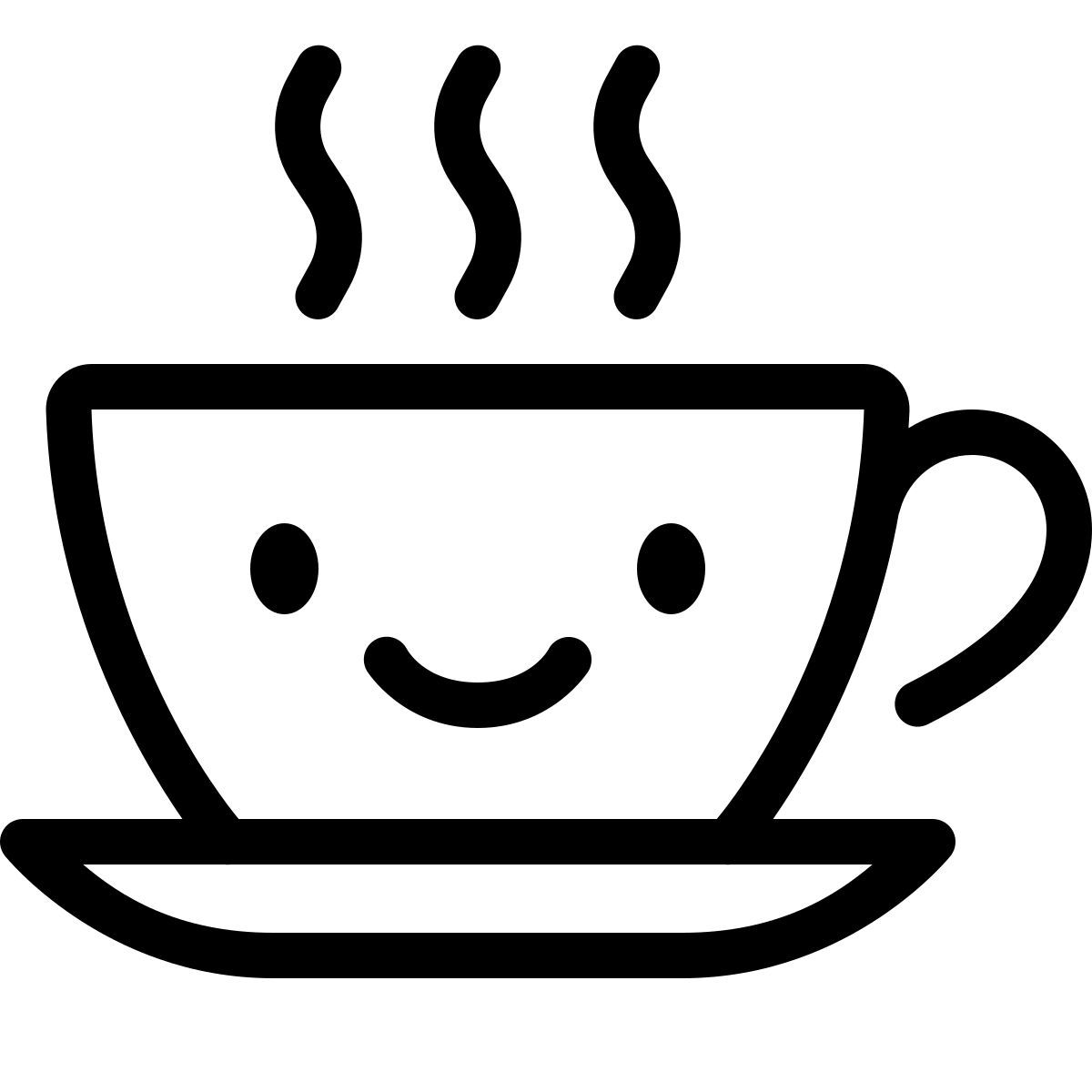 keek line style kaffee icon