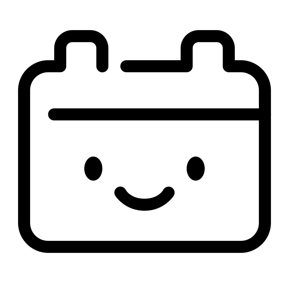 keek line style 달력 icon