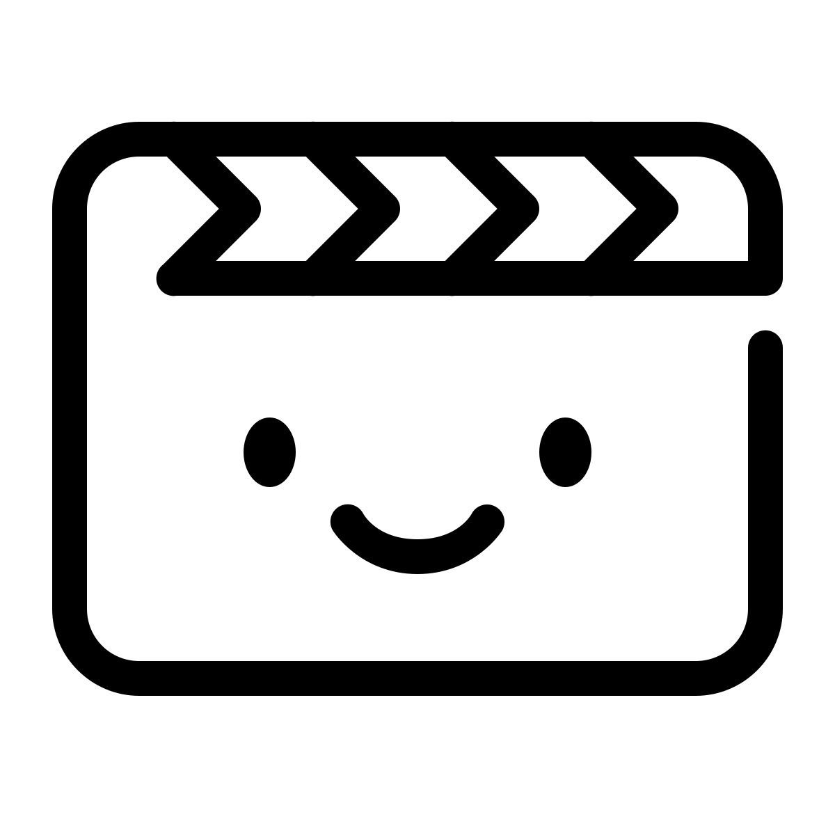 keek line style klappe icon