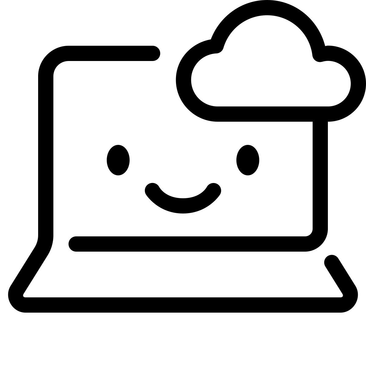 keek line style 클라우드 컴퓨팅 icon