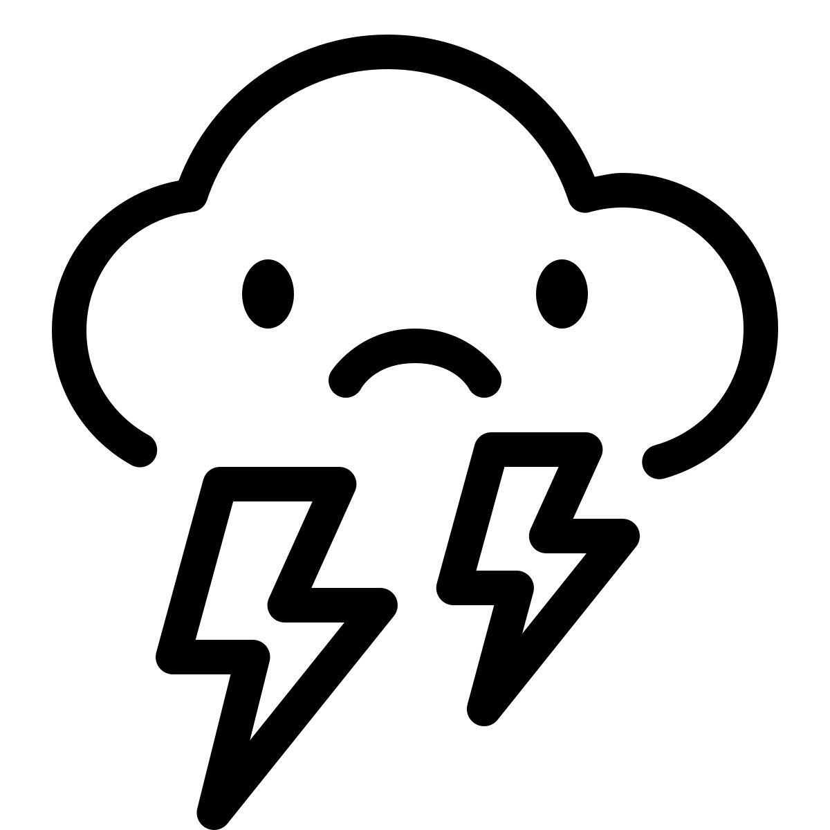 keek line style 云闪电 icon