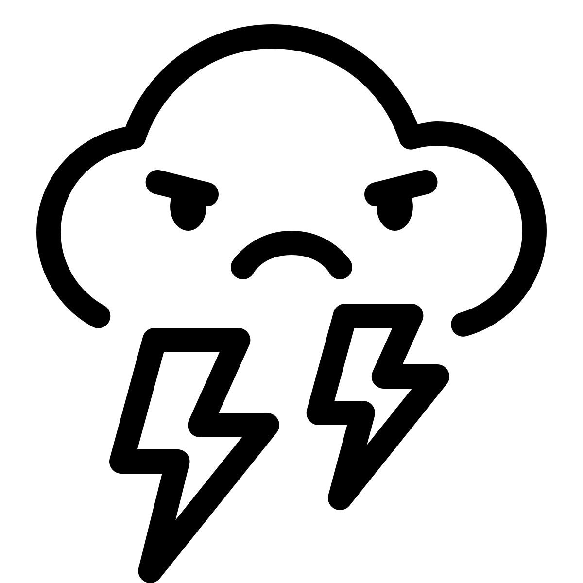 keek line style 云闪电 icon