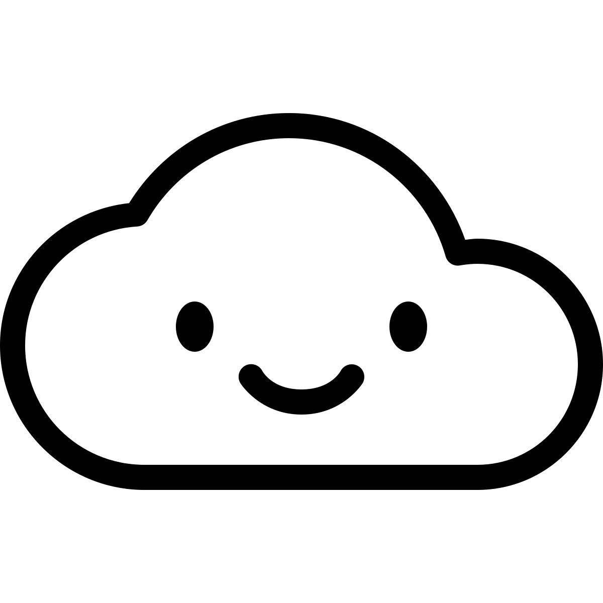 keek line style cloud icon