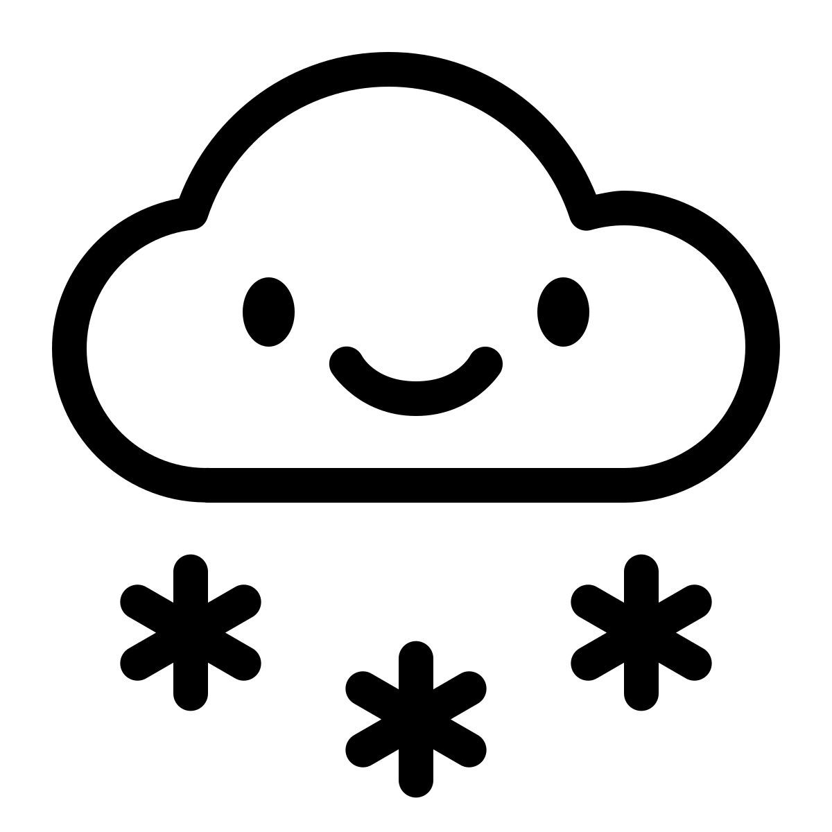 keek line style light snow icon