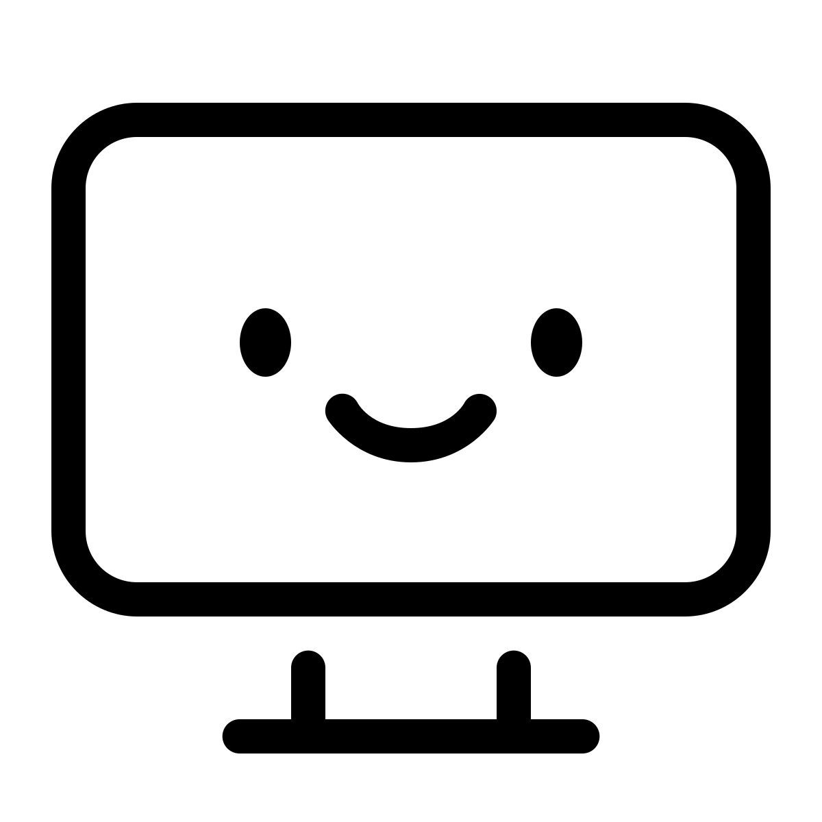 keek line style monitor icon