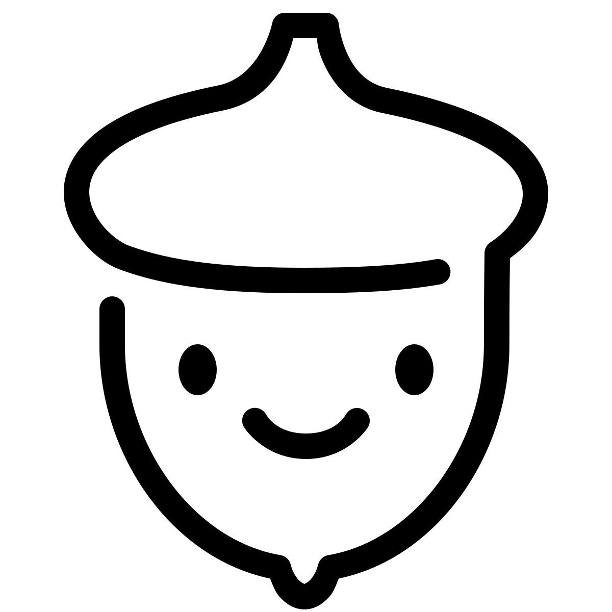 keek line style nut icon