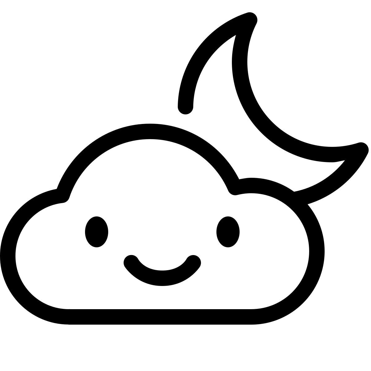 keek line style 夜晚晴间多云 icon