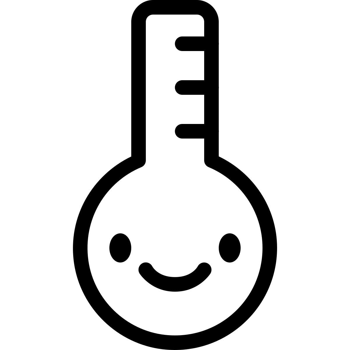 keek line style termómetro icon