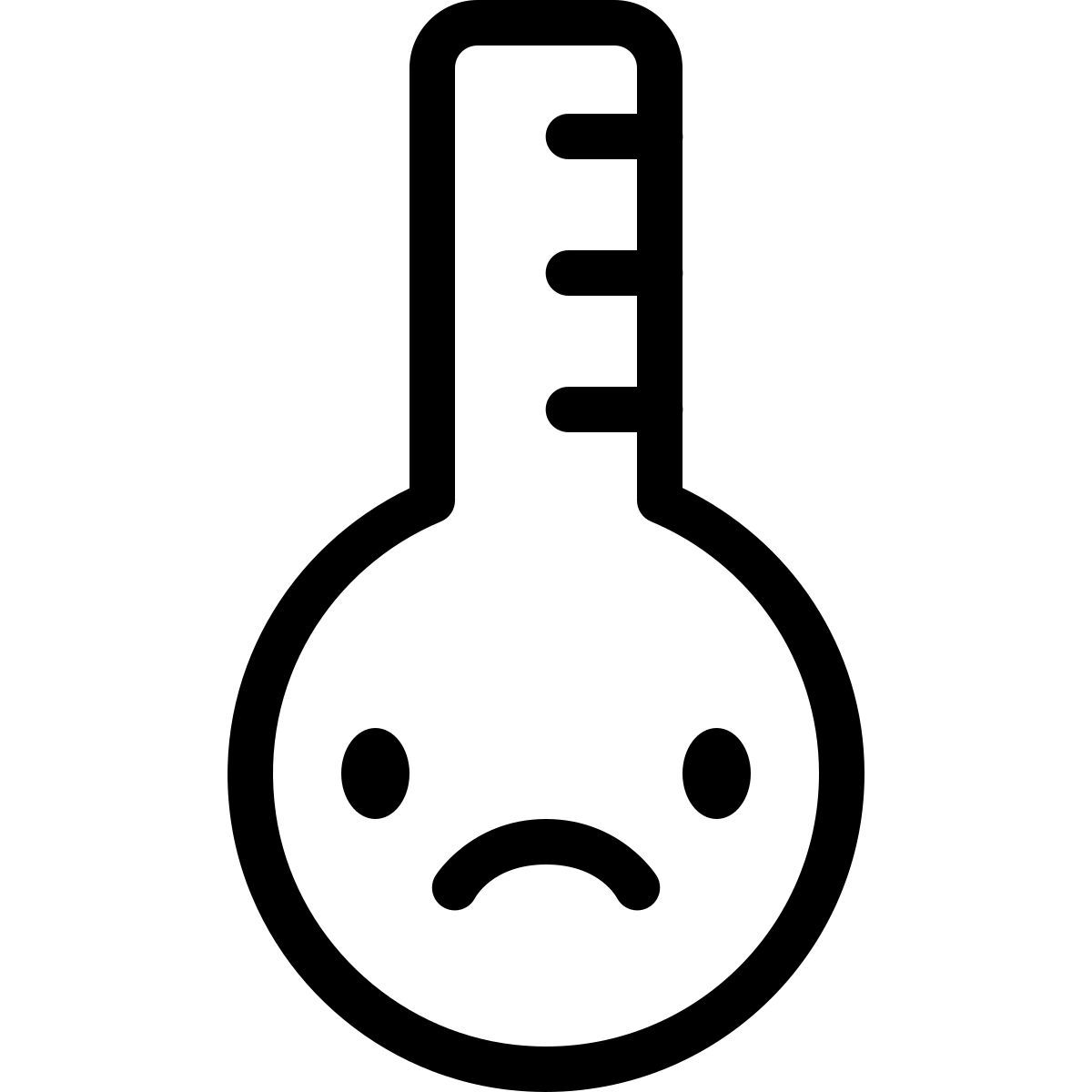 keek line style thermometer icon