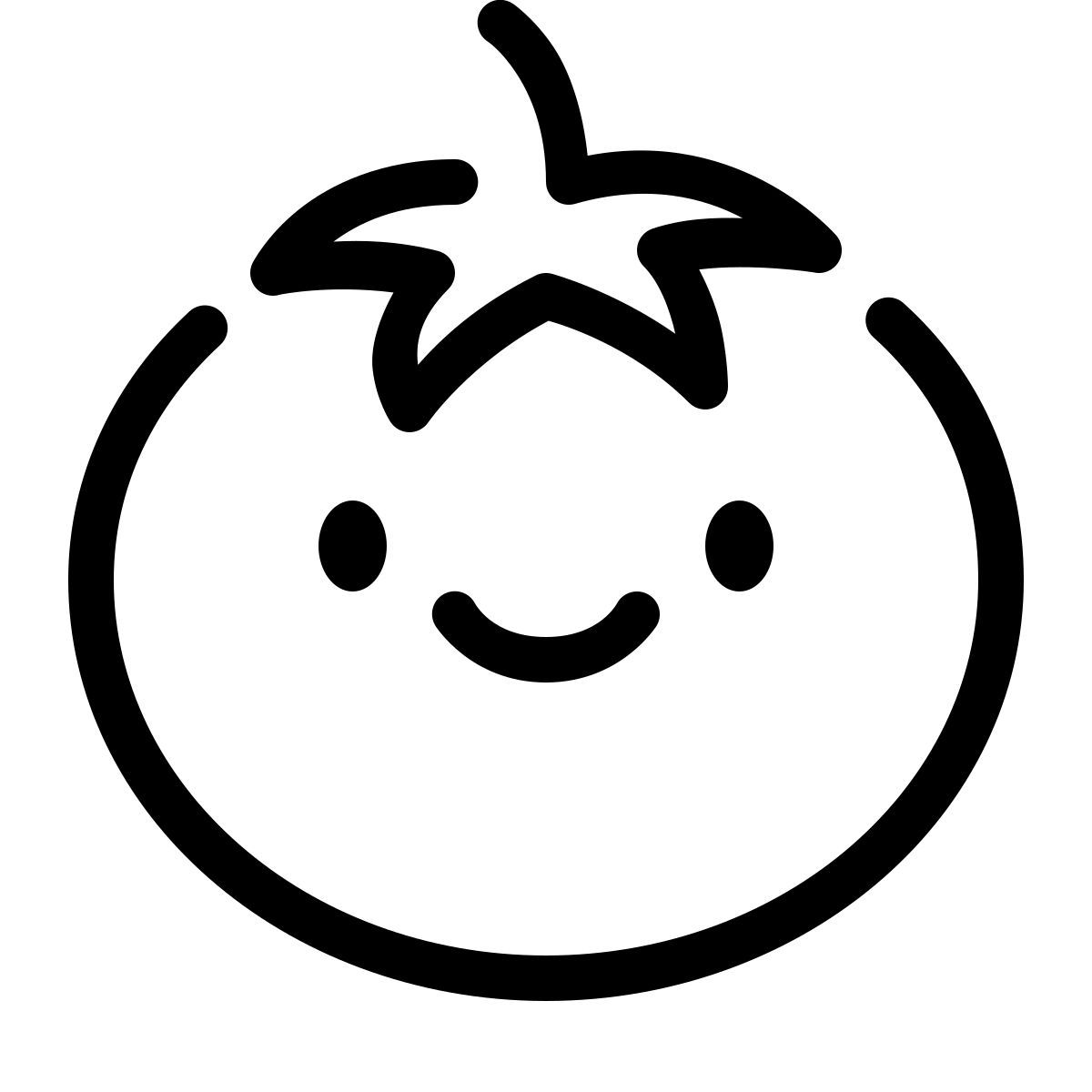 keek line style tomato icon