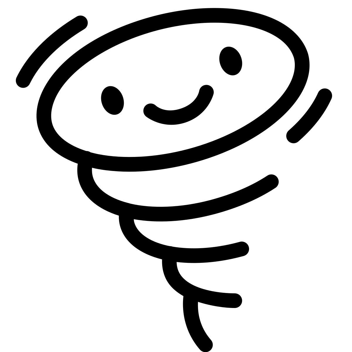 keek line style tornado icon