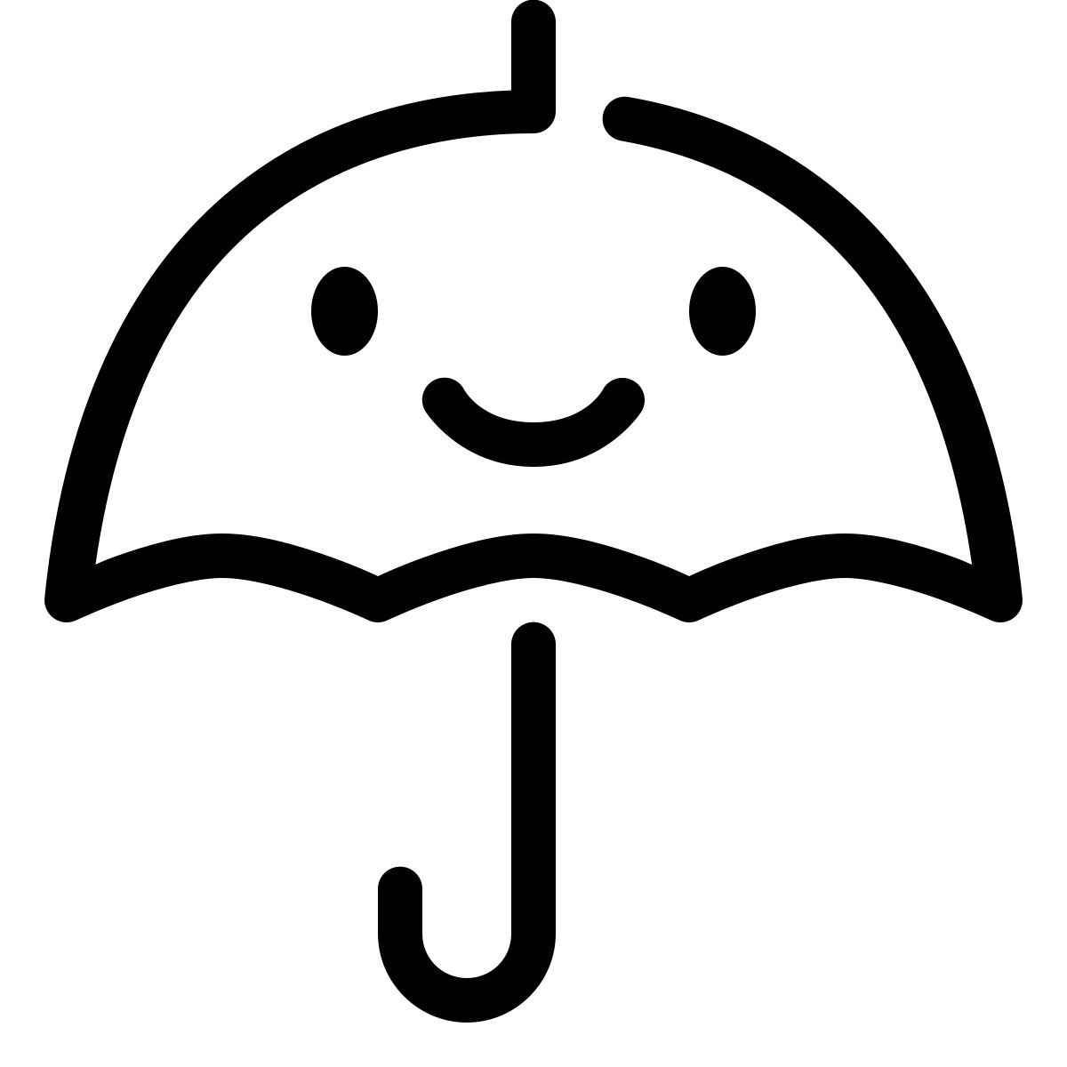 keek line style paraguas icon