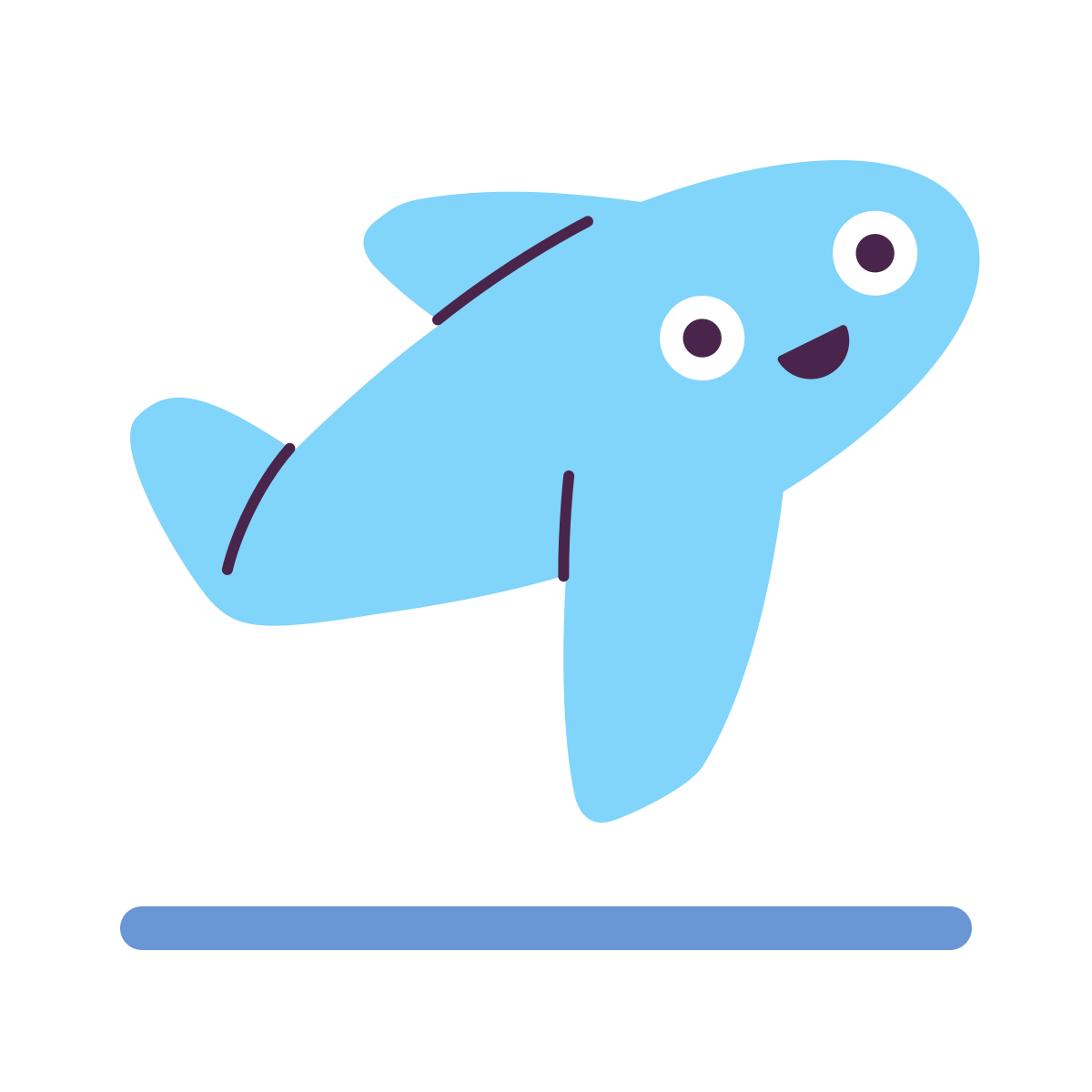 keek style airplane take off icon