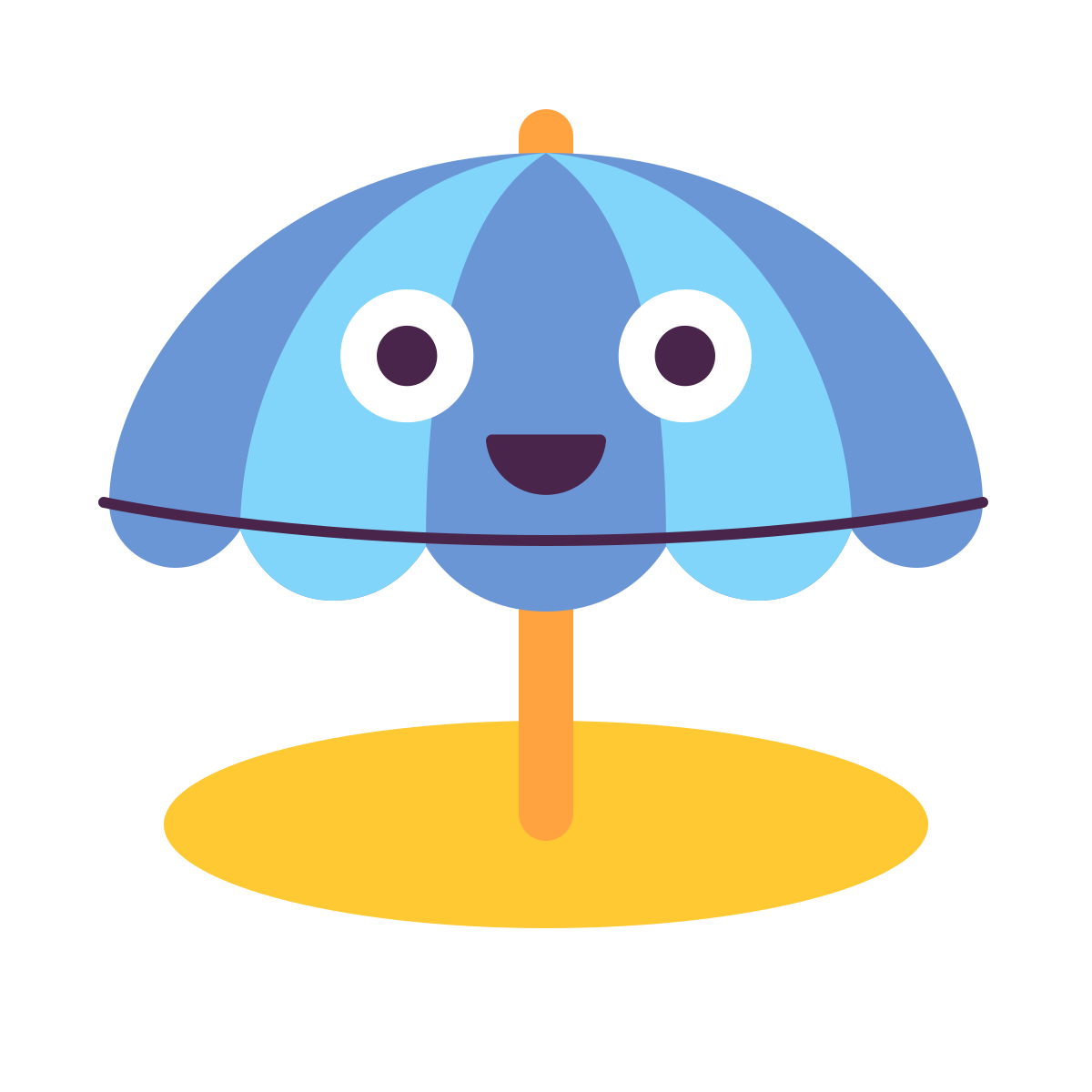 keek style beach umbrella icon
