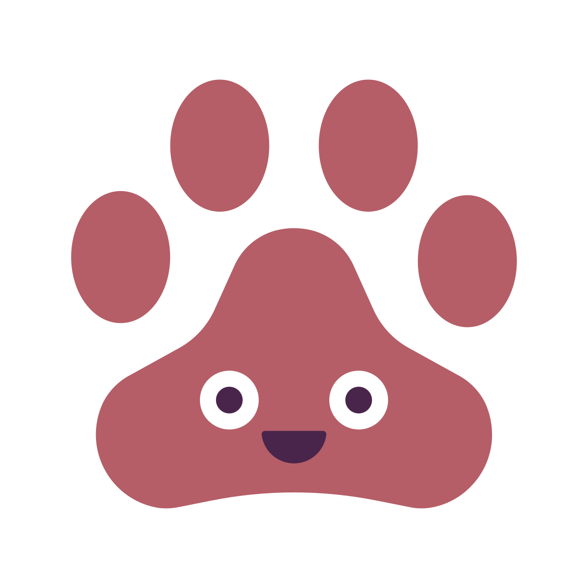 keek style cat footprint icon