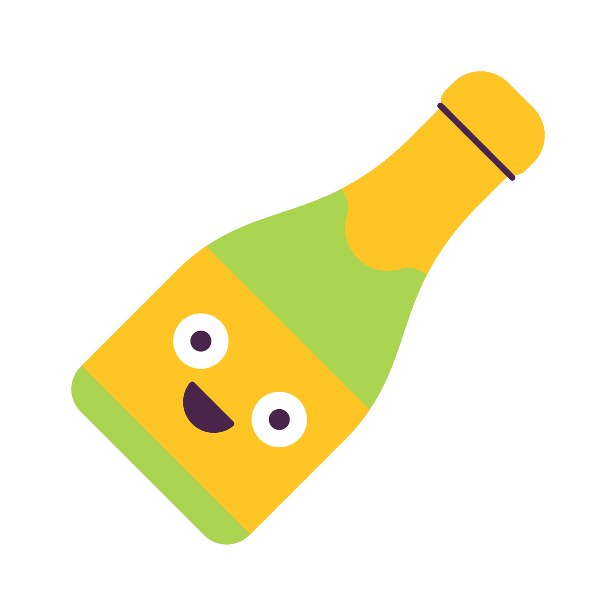keek style champagne bottle icon