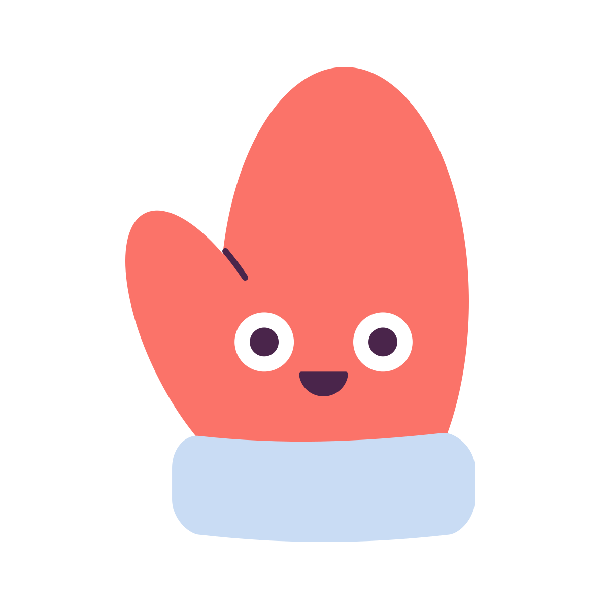 keek style christmas mitten icon