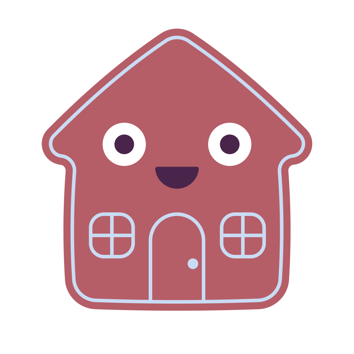 keek style gingerbread house icon