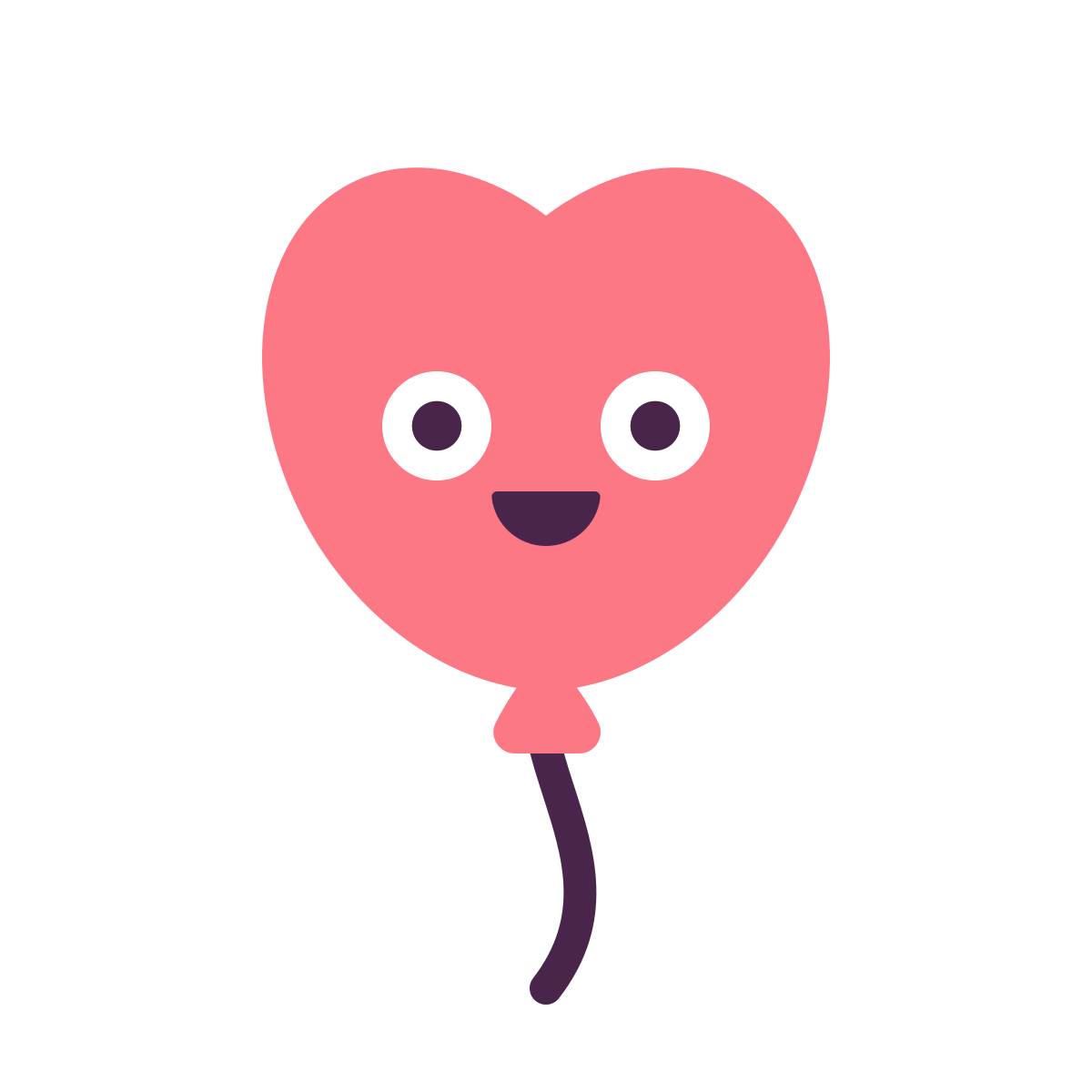 keek style heart balloon icon