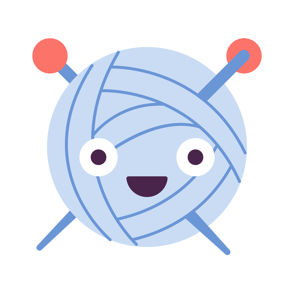 keek style knitting ball icon