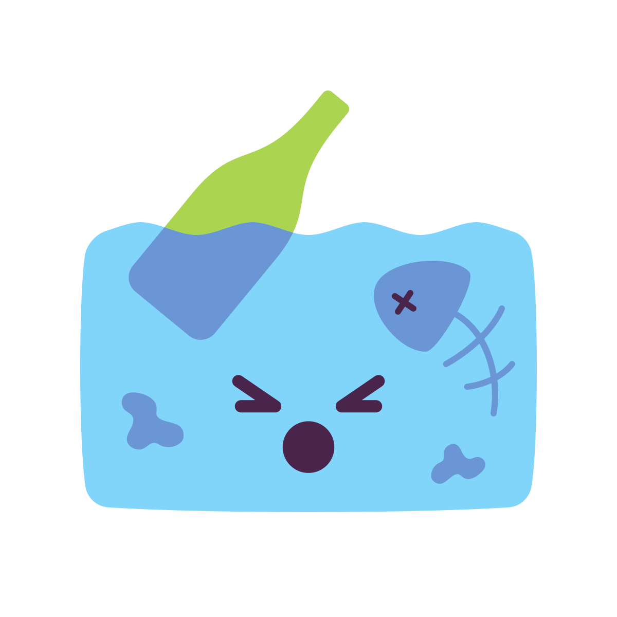 keek style marine polution icon
