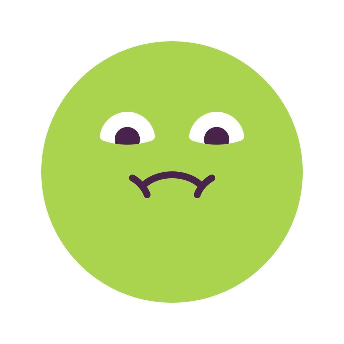 keek style icono de cara con náuseas icon