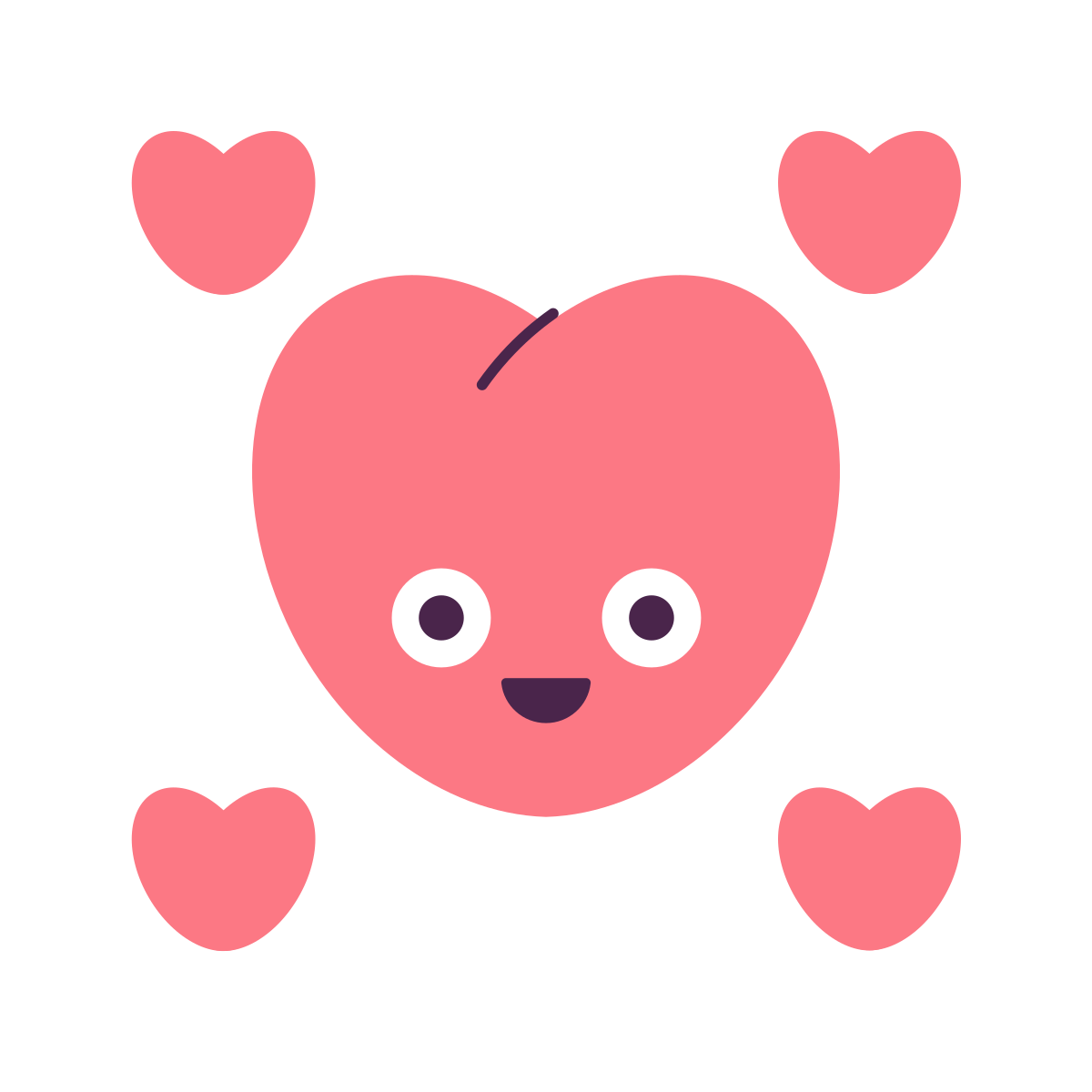 keek style small hearts icon