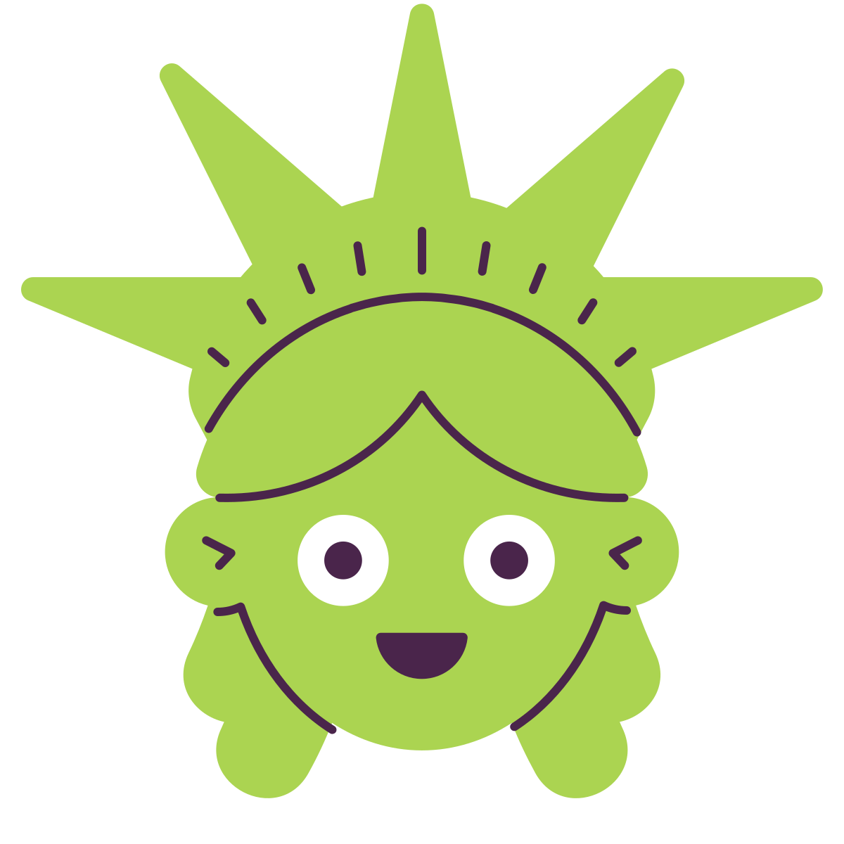 keek style statue of liberty icon