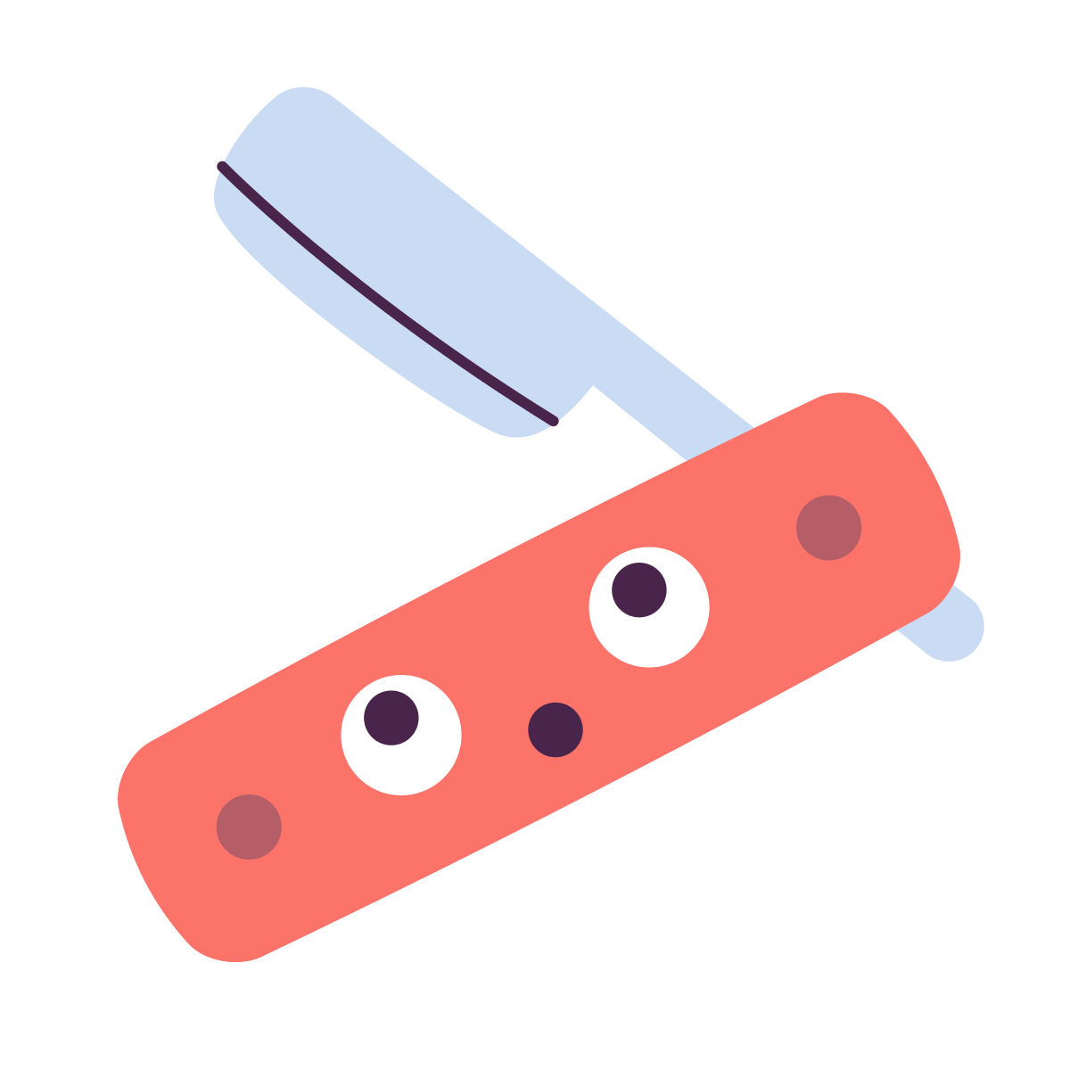 keek style straight razor icon