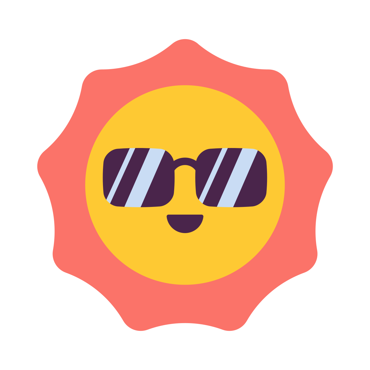 keek style sun icon
