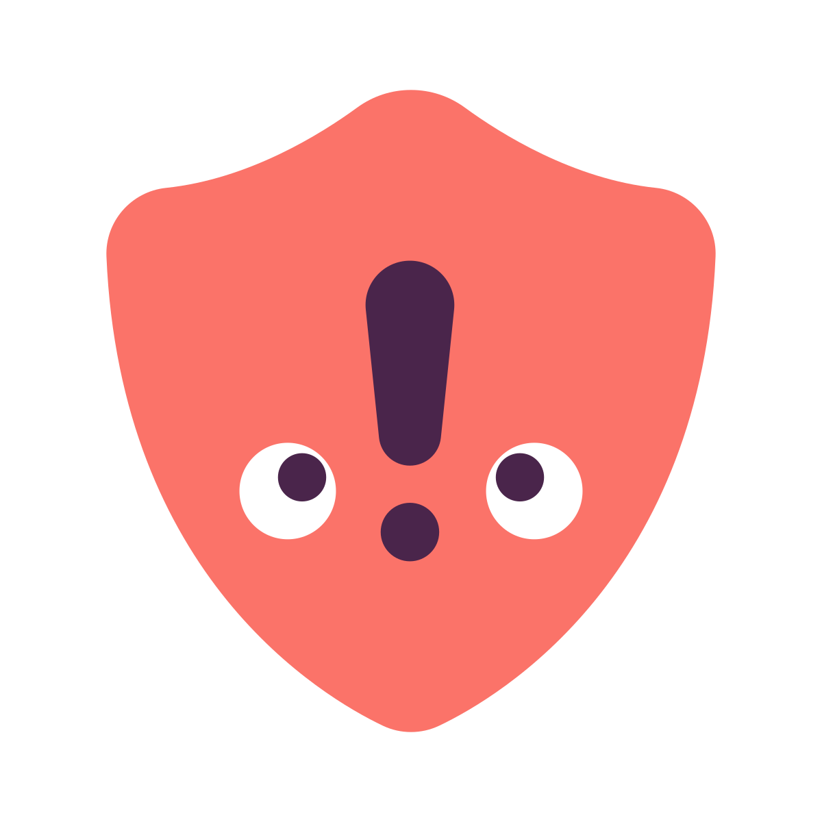 keek style warning shield icon