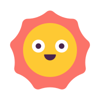 smiling sun icon