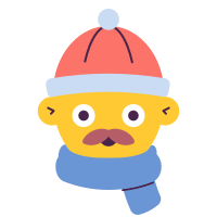 winter outfit-man icon