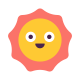 smiling sun icon