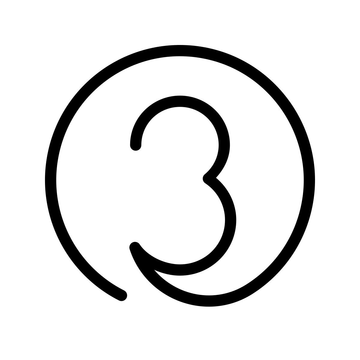 laces style 3 en círculo icon