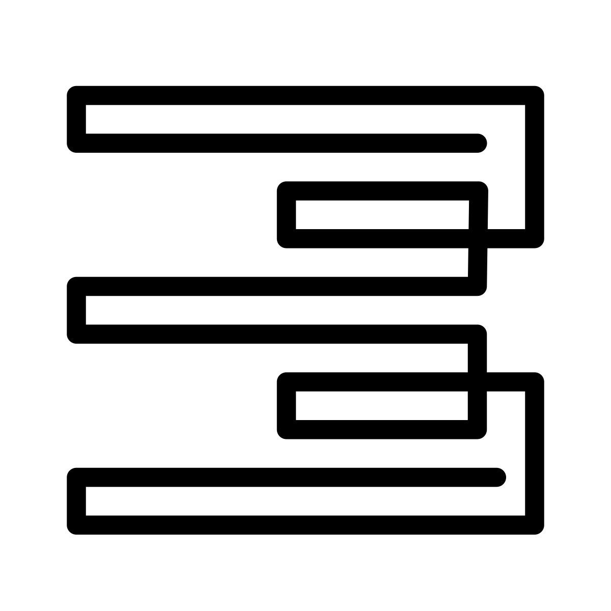 laces style alinear a la derecha icon