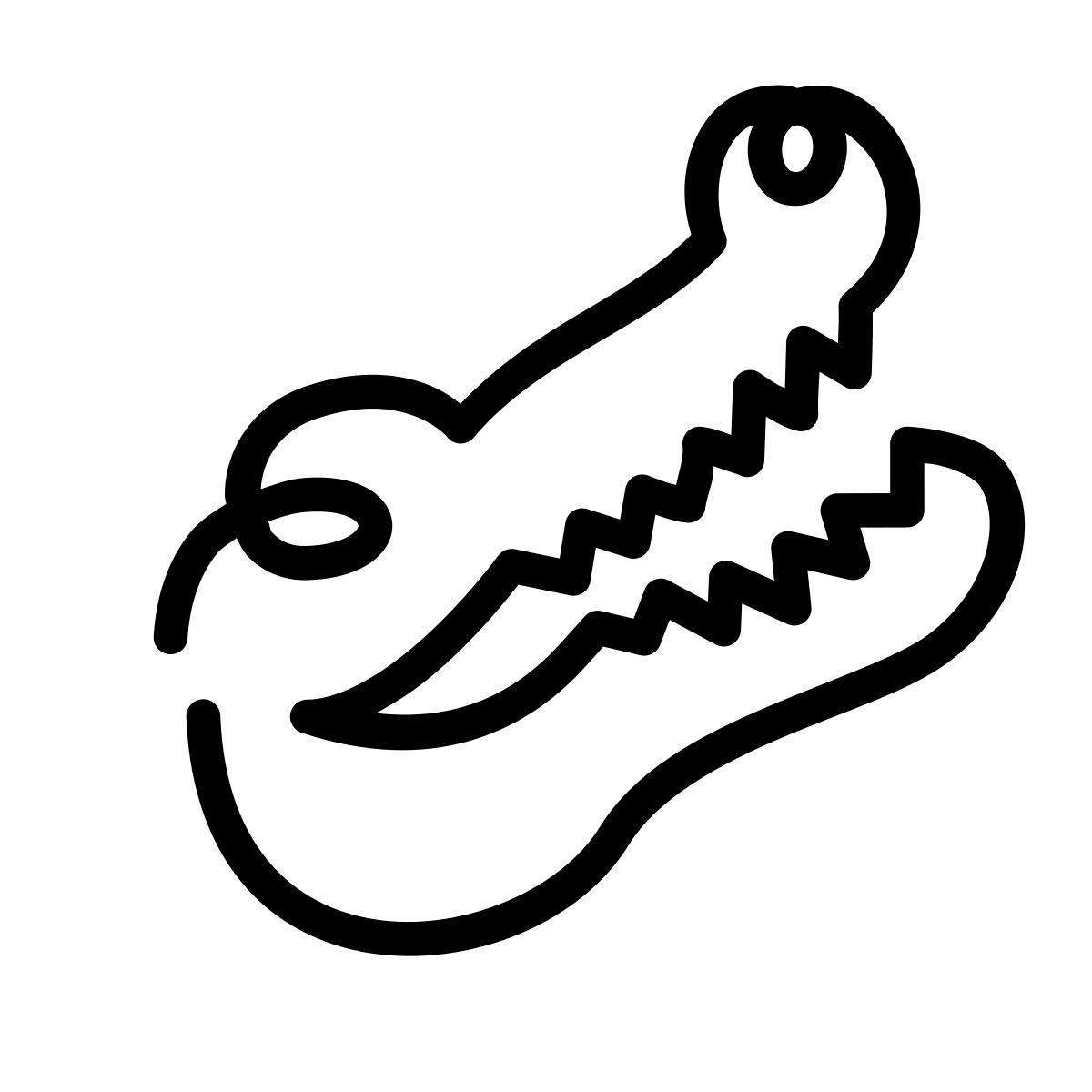 laces style caimán icon