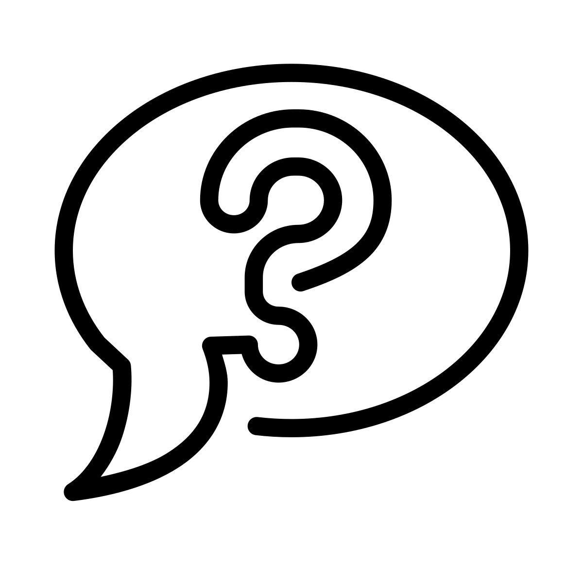 laces style poser une question icon