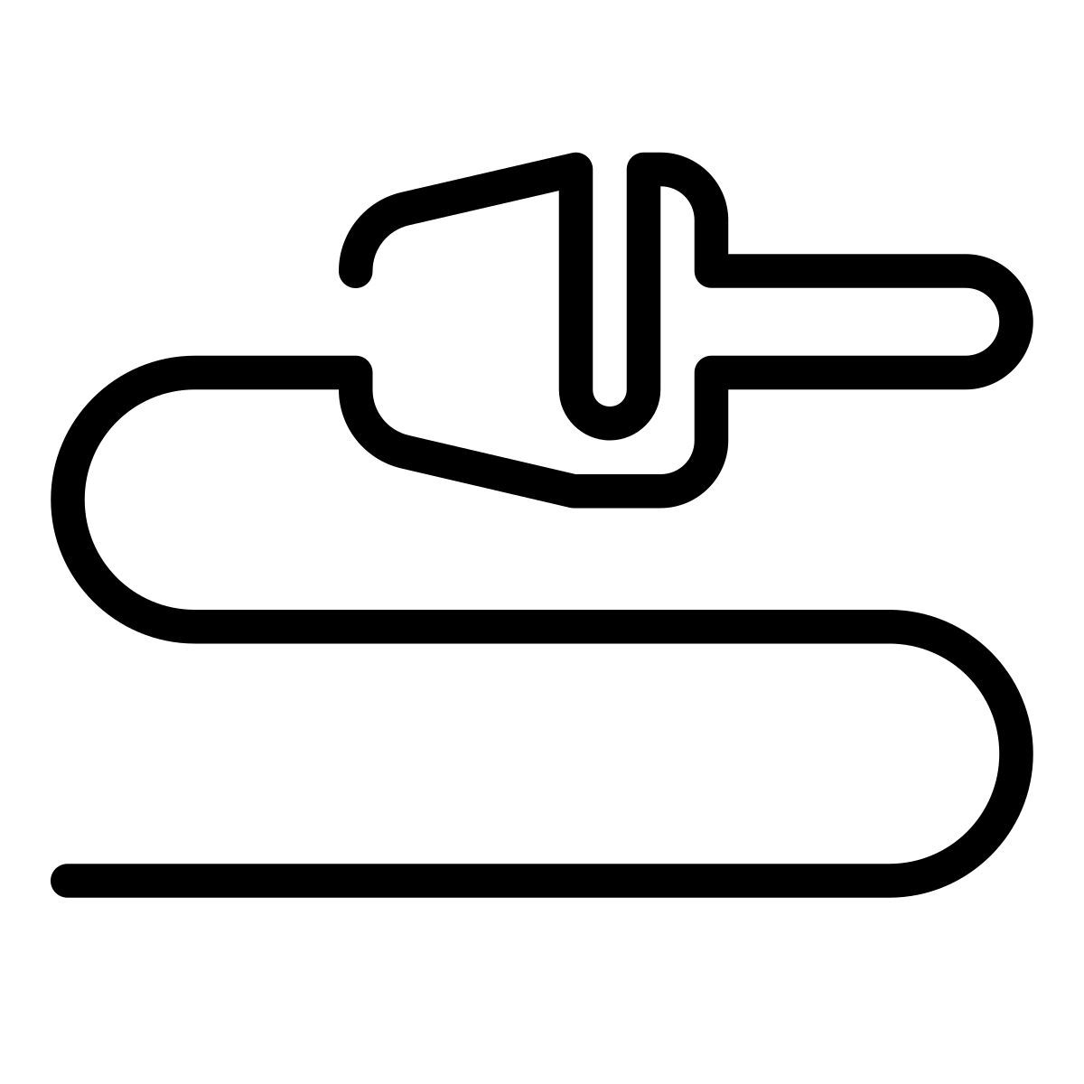 laces style audio cable icon