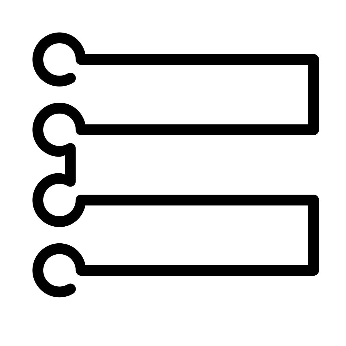 laces style liste mit aufzählungszeichen icon