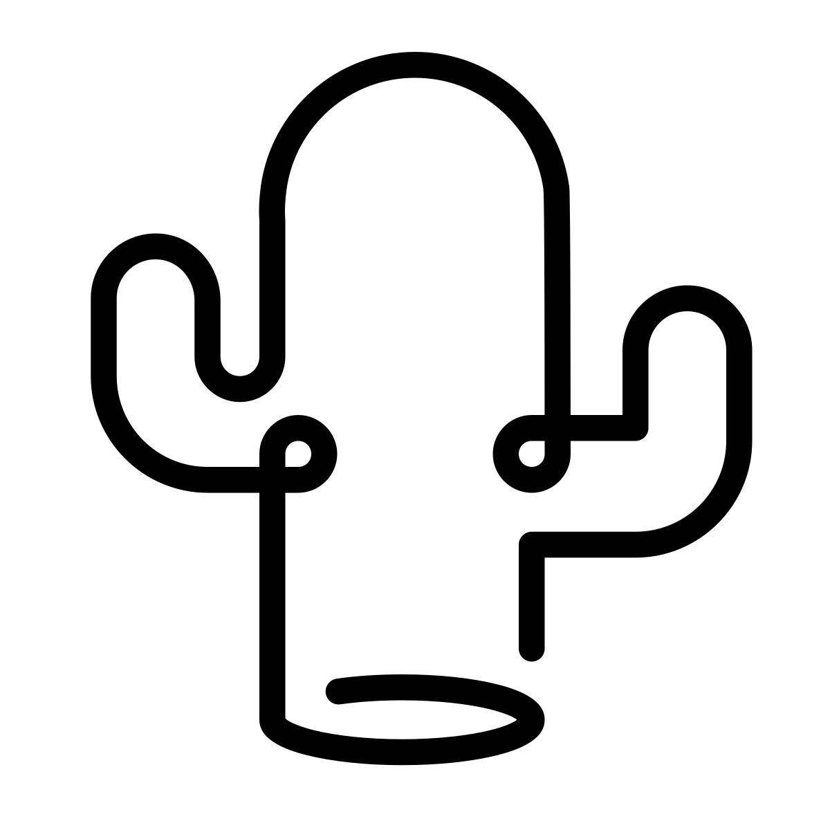 laces style cactus icon