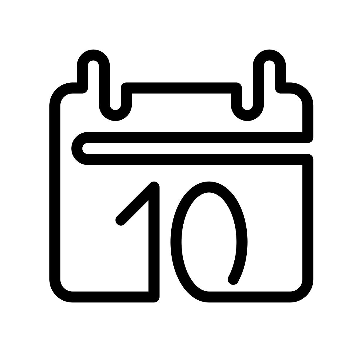 laces style kalender 10 icon
