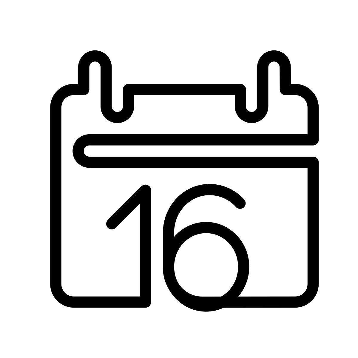 laces style calendário 16 icon