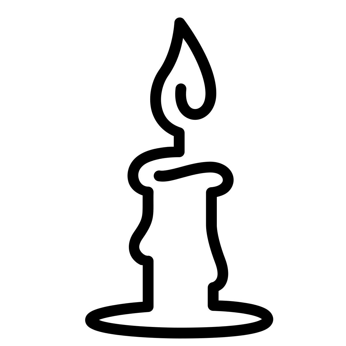 laces style 크리스마스 캔들 icon