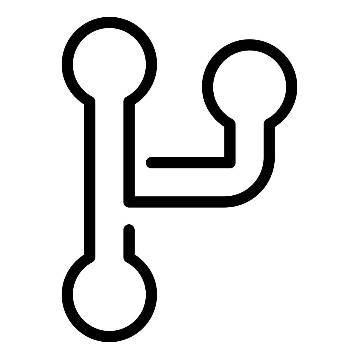 laces style code gabelung icon