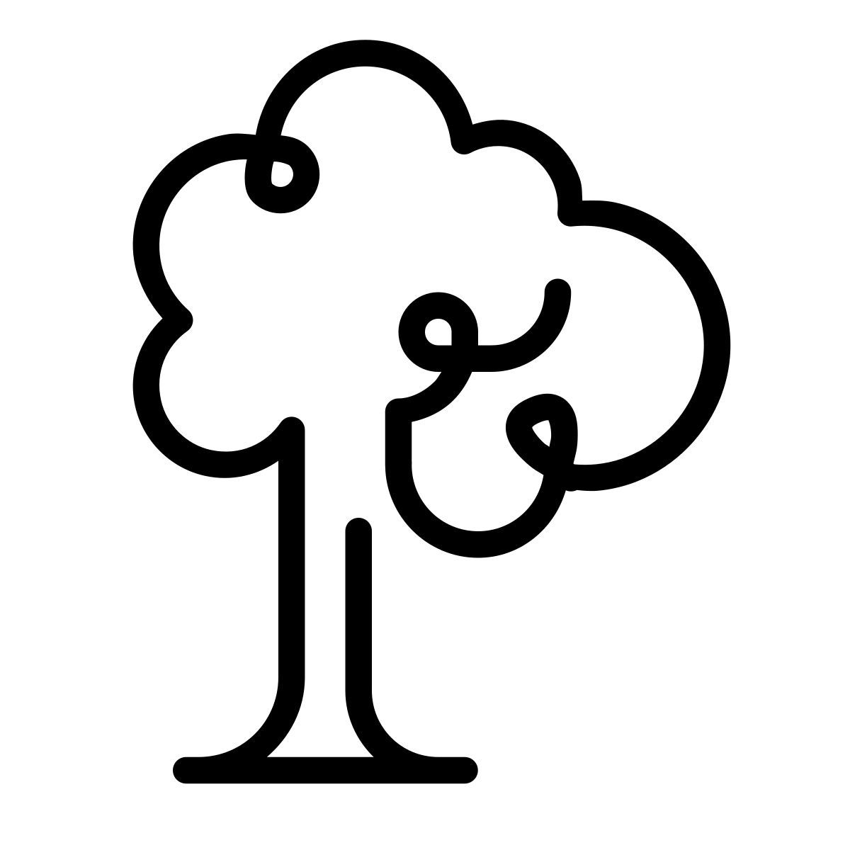 laces style 낙 엽 나무 icon