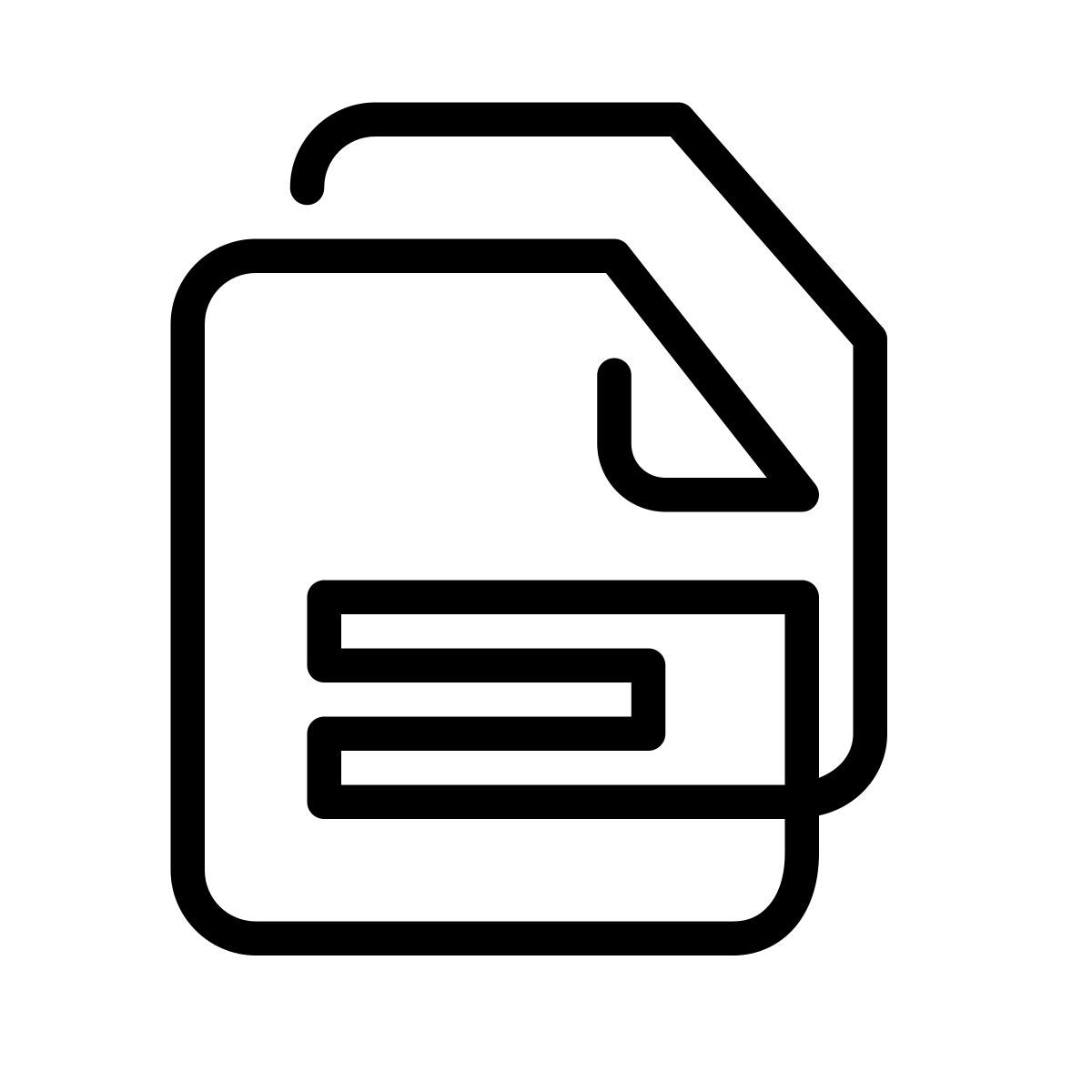 laces style documents icon