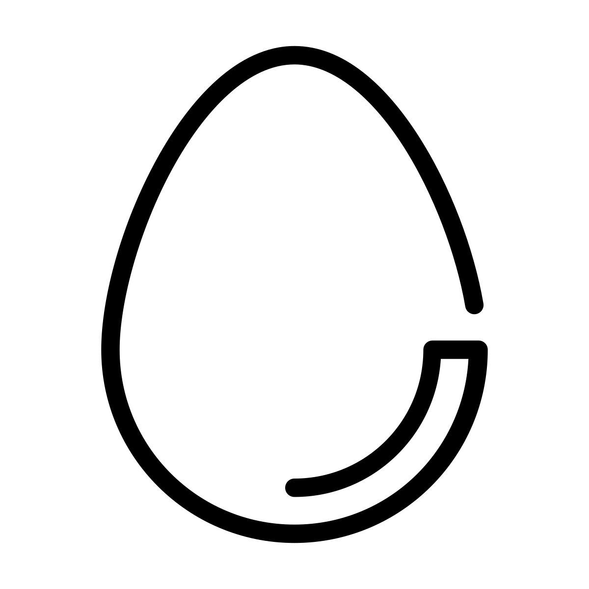 laces style egg icon