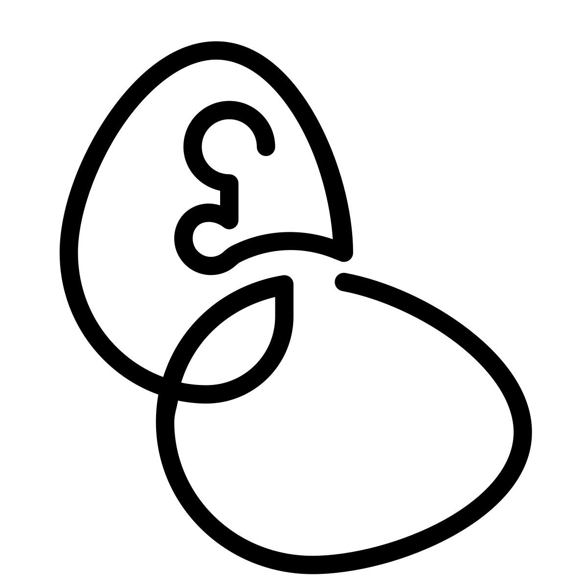 laces style eggs icon