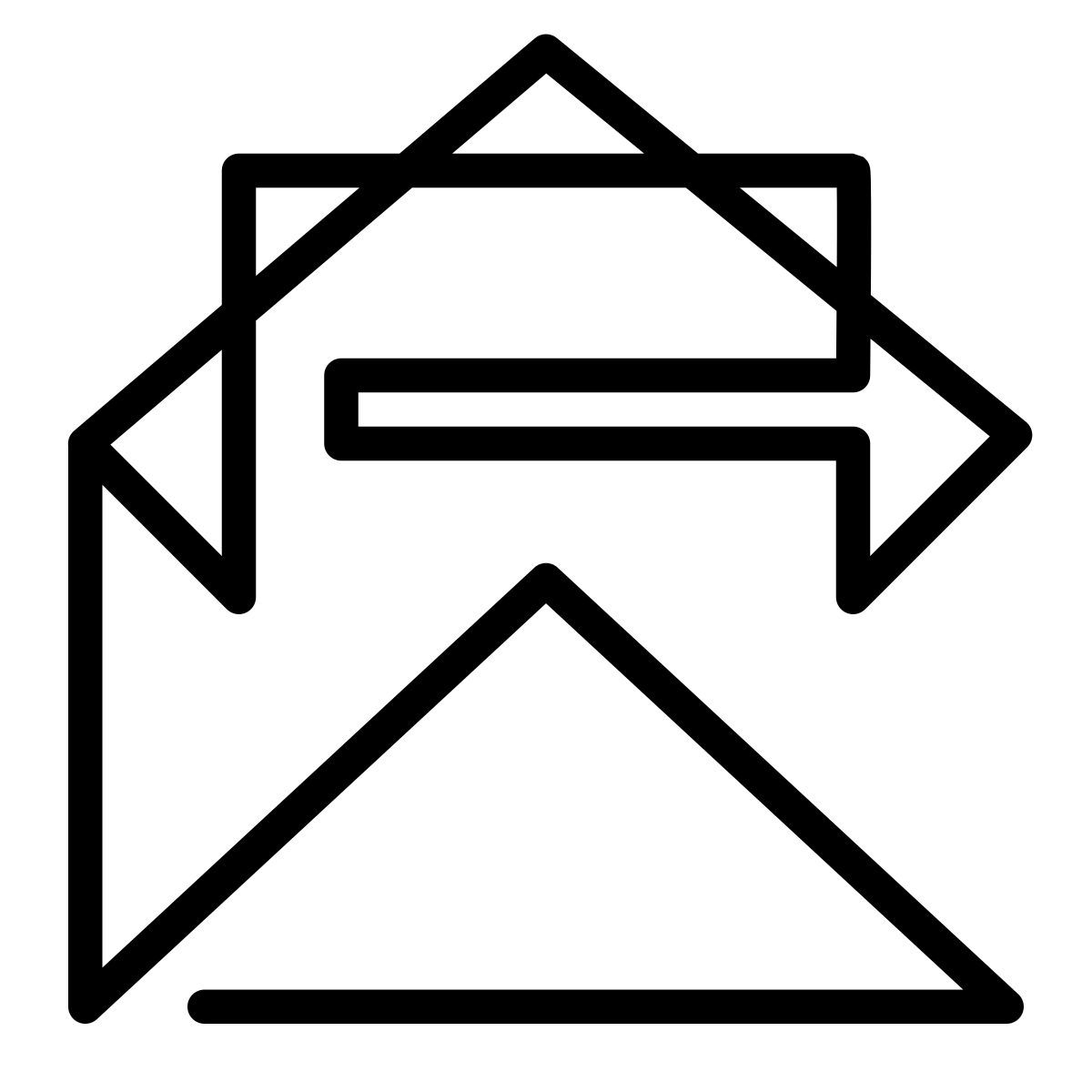 laces style email open icon